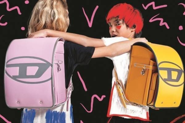 ディーゼル「D ロゴ」が光る新作ランドセル、メタリックなシルバー＆ゴールドカラーも