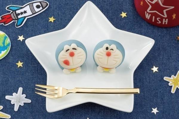 ドラえもんの和菓子「食べマス ドラえもん2022」いちご＆カスタードフレーバーで