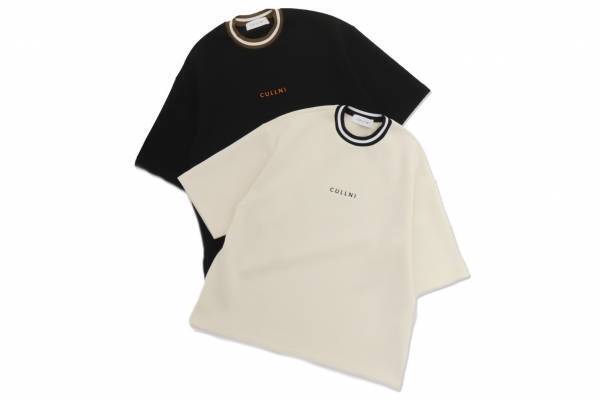 クルニ“ライン入りネックリブ”のダンボールニットTシャツ、中目黒の直営店限定で