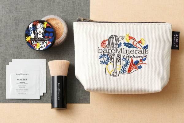 ベアミネラル2022年春コスメ、ブラシ＆ポーチ付きの「オリジナル ファンデーション キット」
