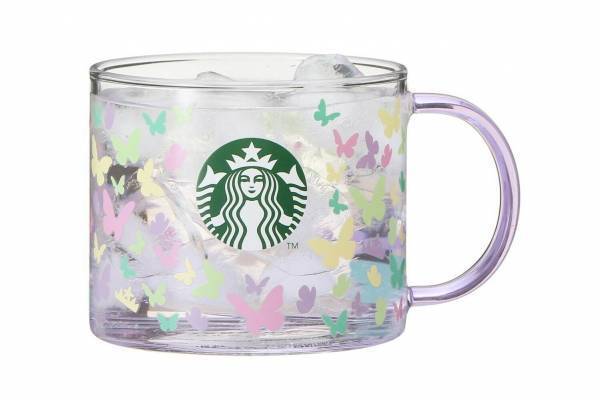 スタバ春限定"ツバメ"ステンレスボトル、“温度で色チェン”バタフライ柄グラスマグ