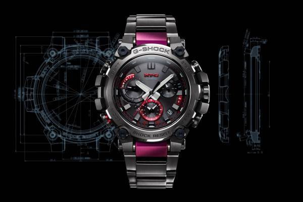 G-SHOCK“メタル×樹脂”ウォッチに薄型の新モデル、レッドやグリーンをバンド＆文字盤に