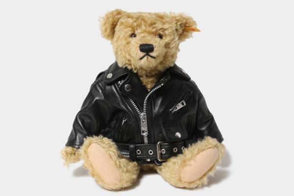 ビューティフルピープル×シュタイフのテディベア再び、新ライダースジャケット着用＆収納機能も