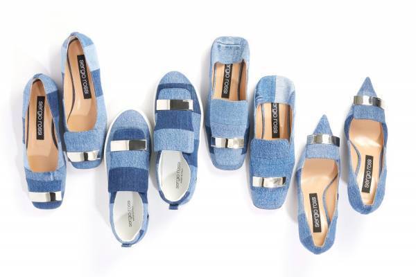 セルジオ ロッシの「sr1」シューズ、新作は「リーバイス 501」ユーズドデニムをパッチワーク