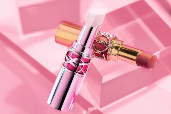 イヴ・サンローラン22年夏コスメ、フルーツミルクシェイクカラーの「ルージュ ヴォリュプテ シャイン」