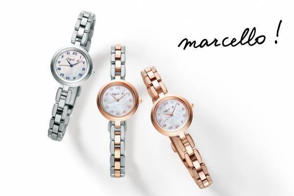 アニエスベーウオッチ“手書きインデックス”の「マルチェロ」に“アクセサリー風”新作腕時計