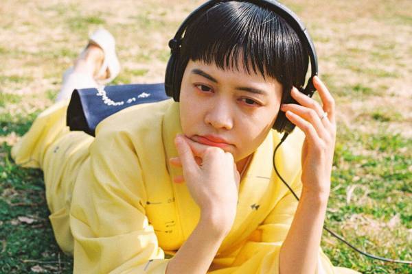 キモノ バイ ナデシコ22年春夏“音楽再生画面”柄の洗えるゆかた＆“ハートマーク”入りへこ帯