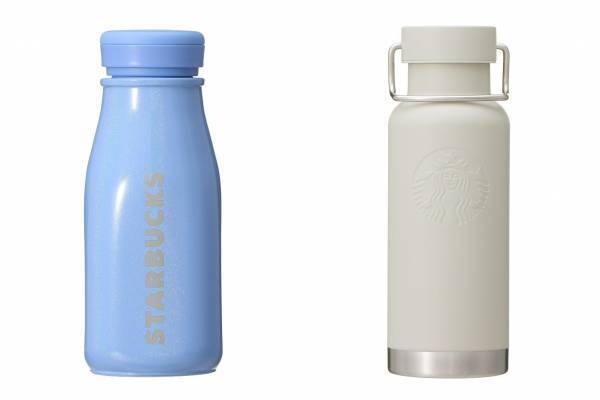 スターバックス2022年春グッズ“爽やかブルー”のラメが煌めくステンレスボトルやタンブラー