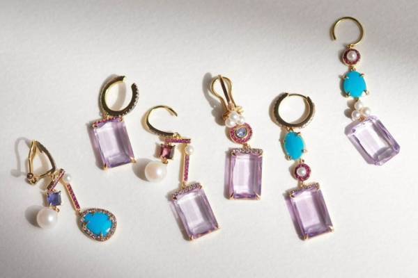 アルティーダ ウード新作“大ぶりのアメジスト”のシャンデリアピアスやアコヤパールリング