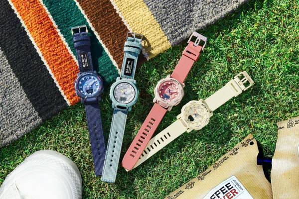 BABY-G”アウトドアウェア”着想のウィメンズ腕時計、パステルピンクやブルーなど