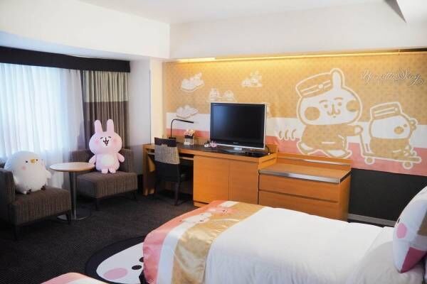 カナヘイ&quot;ピスケ＆うさぎ&quot;とのコラボルーム、ぬいぐるみ付き宿泊プランがホテルニューオータニ(東京)で