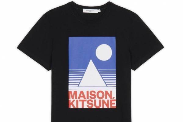 メゾン キツネ新作“空や海”モチーフのグラフィックTシャツ、アンソニー・バーリルとタッグ