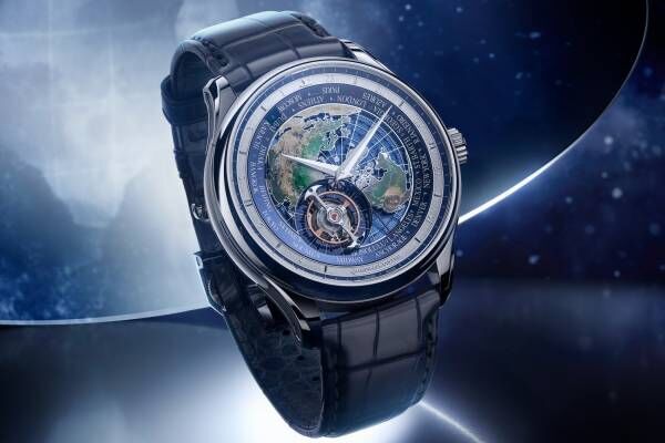 ジャガー・ルクルト新作時計「マスター・グランド・トラディション キャリバー948」海に浮かぶ世界地図