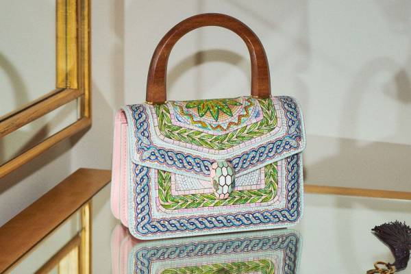 ブルガリ×カサブランカ「セルペンティ」バッグ、テニス着想の第1弾&ローマの“モザイク画”着想の第2弾