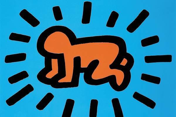 キース・へリングのアート約150点が揃う展覧会「混沌と希望」山梨で、新収蔵品や地下鉄のドローイングも