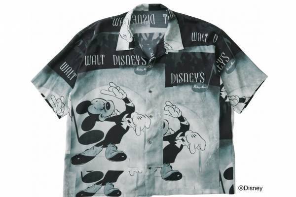 ポータークラシック「ディズニー」ヴィンテージポスターのアロハシャツ、ミッキーマウスやダンボプリント