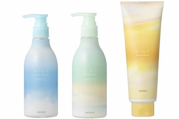 アリミノ「ミント」のヘアケア、グレープフルーツ＆プルメリア香る爽快感シャンプーなど