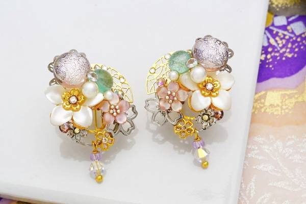 京都発“ピアスのようなイヤリング”「ぴあり」に『源氏物語』着想の新作シリーズ、第2弾は「藤壺の宮」