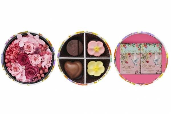 ゴディバの 花 チョコレート ギフトボックス ストロベリーガナッシュ詰めた花形チョコ 22年4月17日 ウーマンエキサイト
