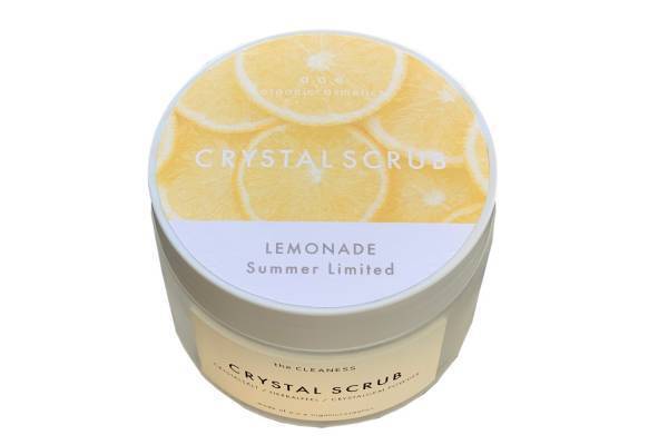 エーオーイー 22年夏ボディケア、“レモネードの香り”の爽やかクリスタルスクラブ