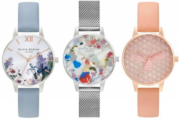 オリビア・バートン22年春の新作腕時計、化粧品パッケージを再利用した「ポップアート」など