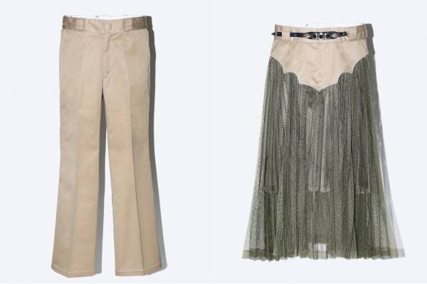 トーガ × ディッキーズ第2弾、レザーコンチョを配したフレアパンツ＆メッシュプリーツスカートなど