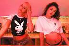 X-girl×プレイボーイ、“バニーガール”プリントのTシャツ&“ラビットヘッドロゴ”のキャミソール