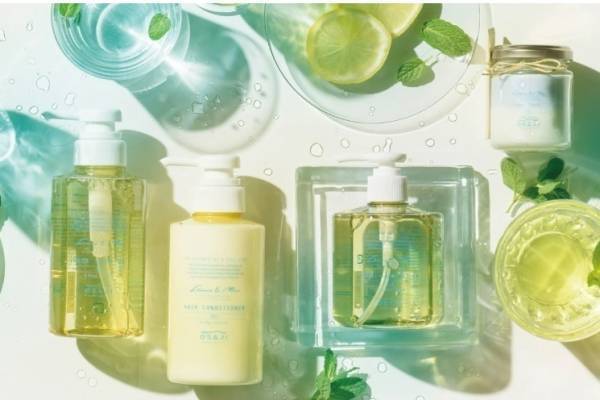オサジ2022年夏コスメ、“レモン＆ミント”香る生クリーム泡洗顔やすっきり爽快シャンプー