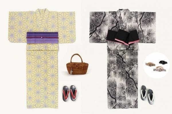 「三越のゆかた2022」日本橋三越本店で、“松の木＆麻の葉”浴衣やメンズ用の絞り柄も