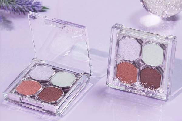 エチュード2022年夏コスメ「ヒマワリ＆ラベンダー」イメージの多色ラメ＆パールアイシャドウ