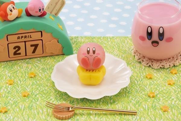 カービィをワープスターに“のせて”楽しむ和菓子「食べマスあそーと 星のカービィ」新作、ぐるぐる顔など