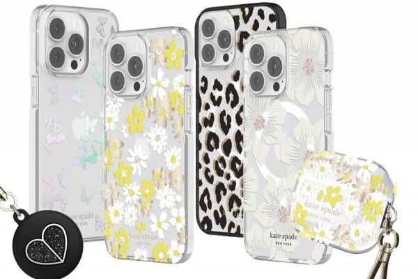 ケイト・スペード ニューヨーク新作“蝶々＆花柄”iPhoneケース、初のAirTagケースも