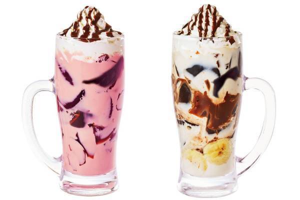 コメダ珈琲店のデザートドリンク「ジェリコ」に新作ルビーショコラ＆チョコバナナ