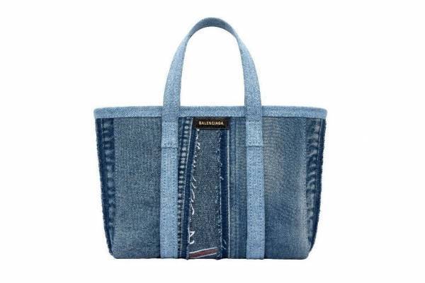 バレンシアガ"マーケットバッグ"着想の「バルベス」新作、デニムパッチワークのトートバッグ