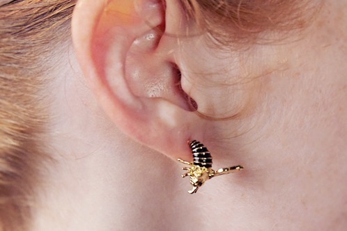 Q-pot.“ミツバチが耳を刺す”新作ピアス、はちみつレモンネックレスやリングも