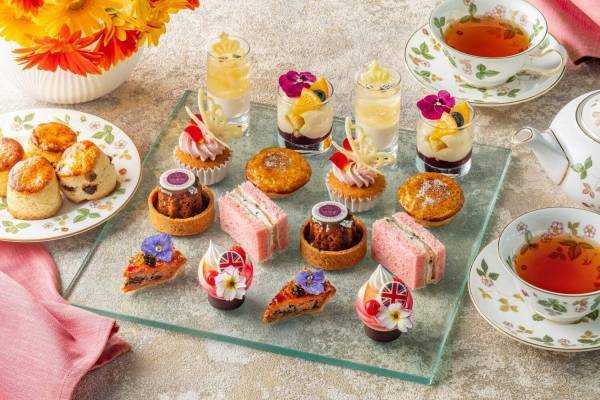 コンラッド東京×ウェッジウッドのコラボアフタヌーンティー、英国ゆかりのスイーツやセイボリーなど