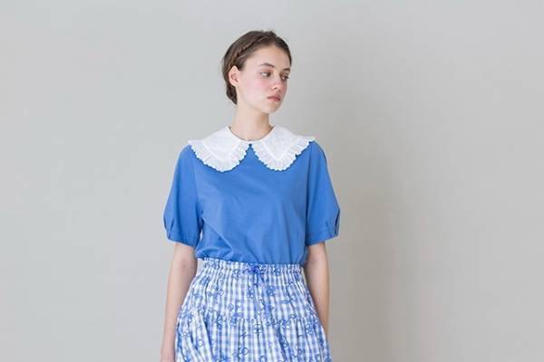 ジェーンマープル“ギンガムチェック”の新作トップス&スカート、セーラーカラーのマリン風ブラウスも