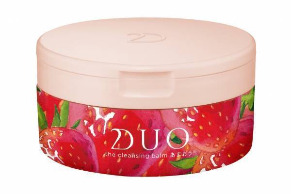 デュオ“苺のクレンジングバーム”があまおうverに - つぶつぶスクラブで、いちご鼻をケア