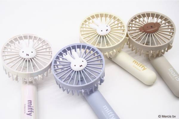 ぷっくり“ミッフィー”の小型扇風機に新色オーロラカラー、“ボリス”モチーフも新登場