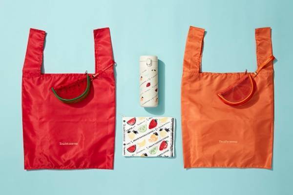 タリーズコーヒー“フルーツ柄”のステンレスボトル＆エコバッグなど、キャセリーニとコラボ