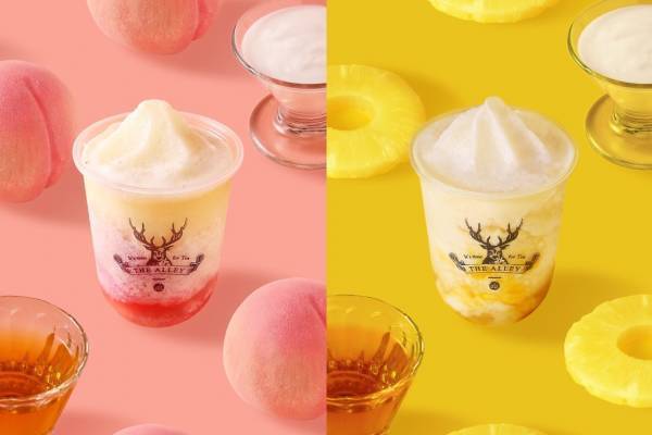 台湾発ジ アレイ新作「フルーツティーグルト」“白桃やパイン果肉×ヨーグルト”の爽やかスムージー