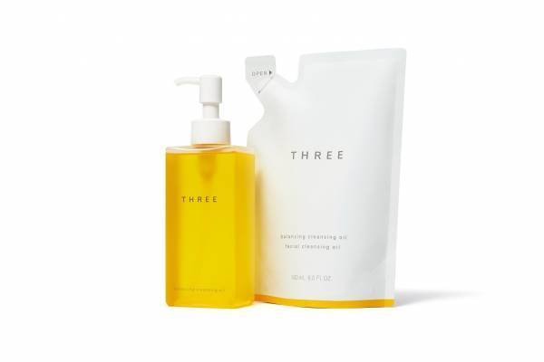 THREE人気「バランシング クレンジング オイル R」限定リフィル、とろける植物オイルでメイクオフ