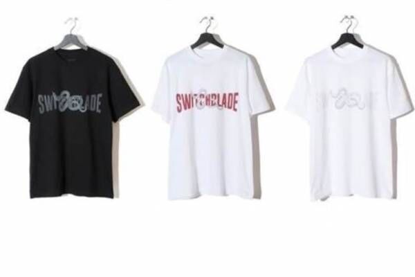 HYDEが手掛ける「スイッチブレード」新作Tシャツ、ブランドネームに絡むへびプリント