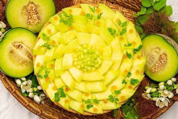 キル フェ ボンから仙台店考案の限定メロンタルト、緑に包まれる「杜の都」をイメージ