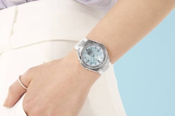 BABY-Gの腕時計「ジーミズ」新作、爽やかペールブルー＆パープル文字板にホワイトバンド