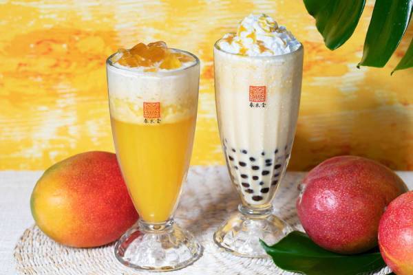 春水堂から夏季限定「タピオカマンゴーミルクティー」愛玉ゼリーを乗せたマンゴージャスミンティーも