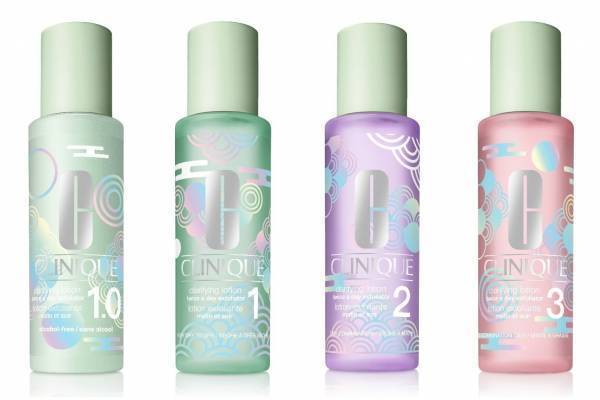 クリニーク人気ふき取り化粧水「クラリファイング ローション」“日本の夏祭り”風の涼やかデザイン