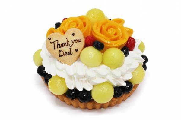 カフェコムサ父の日限定"バラの花束"ケーキ、とろっとマンゴー＆ジューシーメロン