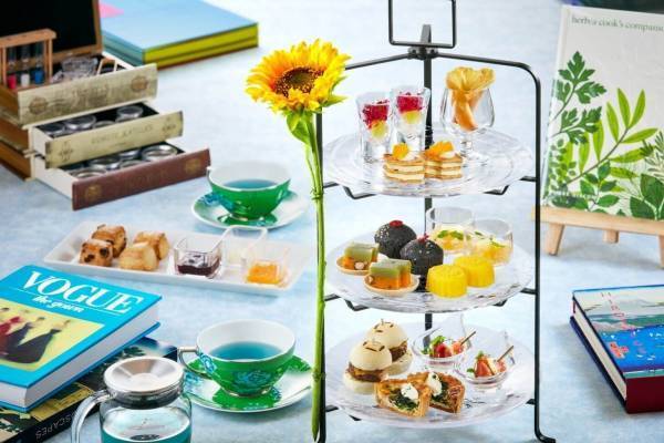 芝パークホテルの伝統工芸×アフタヌーンティー、第3弾は江戸切子＆江戸扇子をモチーフに