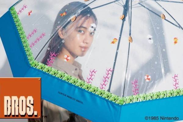 Wpc.「スーパーマリオブラザーズ」のレイングッズ再び、マリオ＆ルイージのビニール傘や日傘